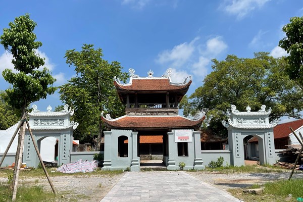 Trở lại di tích quốc gia chùa Đậu (Hà Nội): Xử phạt sai phạm xong, chưa ai chịu “khắc phục” - Anh 1