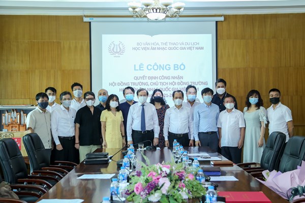 Công bố Quyết định công nhận Hội đồng trường, Chủ tịch Hội đồng trường Học viện Âm nhạc Quốc gia VN - Anh 6