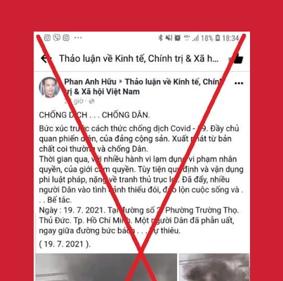 Khởi tố, bắt tạm giam đối tượng xuyên tạc về tình hình chống dịch - Anh 2