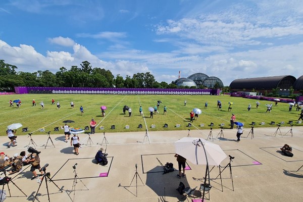 Olympic Tokyo 2020: Ánh Nguyệt thi đấu nỗ lực tại vòng loại môn bắn cung - Anh 1