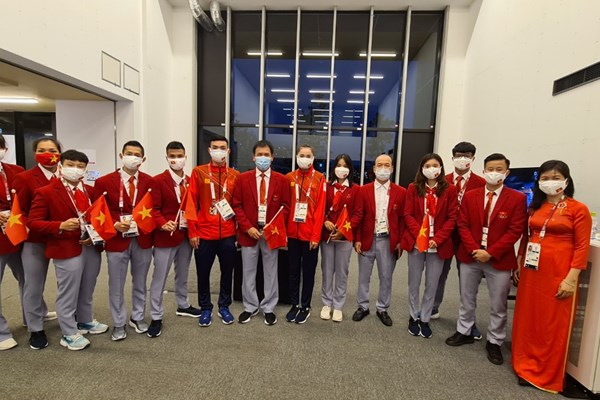 Đoàn Thể thao Việt Nam trước giờ khai mạc Olympic Tokyo 2020 - Anh 1