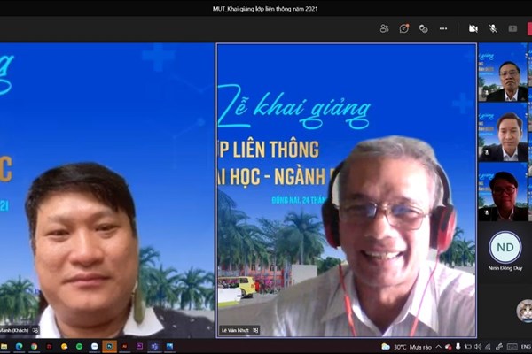 Trường ĐH Công nghệ Miền Đông tổ chức khai giảng trực tuyến - Anh 2