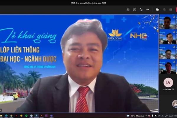 Trường ĐH Công nghệ Miền Đông tổ chức khai giảng trực tuyến - Anh 1