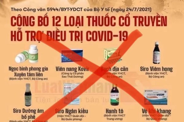 Bộ Y tế thu hồi gấp công văn liên quan đến danh sách 12 sản phẩm y học cổ truyền hỗ trợ phòng, chống dịch - Anh 1