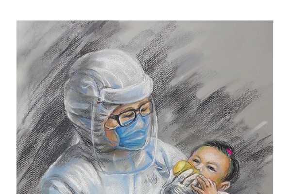 Cuộc thi viết “Tình người nơi tuyến đầu phòng, chống dịch bệnh Covid-19” dành cho báo chí - Anh 1