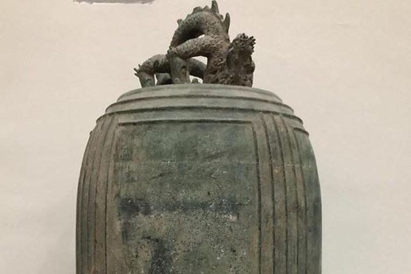 Hà Tĩnh đề nghị  chuông chùa Rối là bảo vật quốc gia - Anh 1