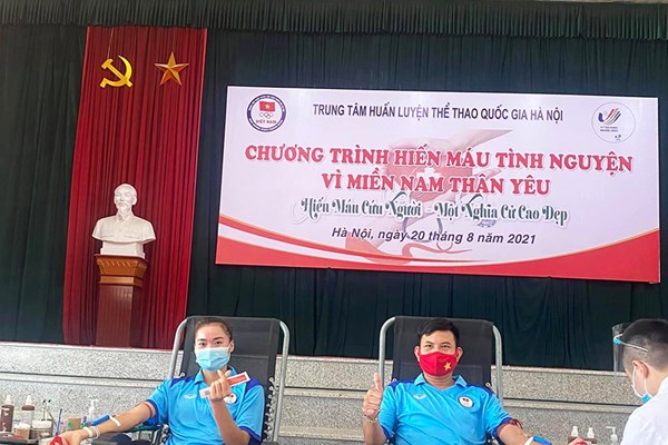 Các tuyển thủ quốc gia hiến máu “Vì miền Nam thân yêu” - Anh 4