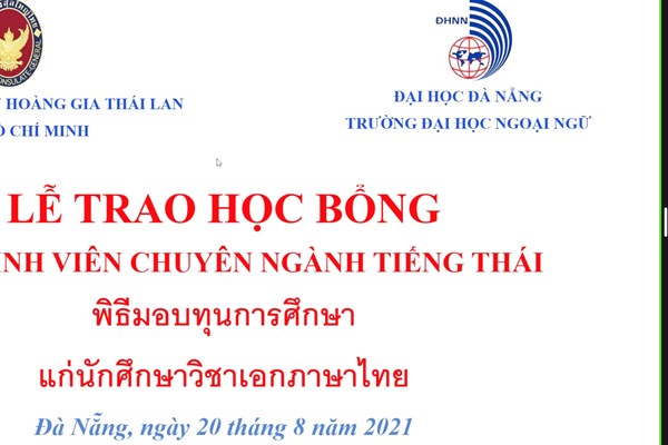 Trao học bổng trị giá 100 triệu đồng cho sinh viên ngành tiếng Thái - Anh 1
