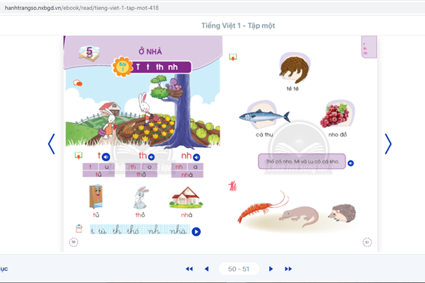Bình Dương: Học sinh sử dụng sách giáo khoa điện tử trong năm học mới - Anh 1