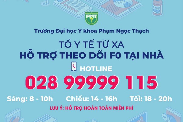 Trường ĐH Y khoa Phạm Ngọc Thạch đưa vào hoạt động mô hình “Tổ y tế từ xa” hỗ trợ F0 - Anh 1