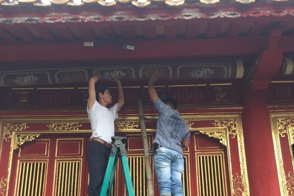 Đảm bảo an toàn cho di sản Huế trước bão số 5 - Anh 1