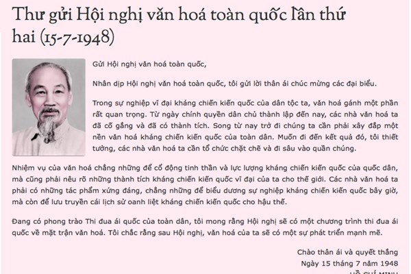 Truyền thống văn hóa dân tộc, quan điểm của Đảng và Chủ tịch Hồ Chí Minh về văn hóa - Anh 1