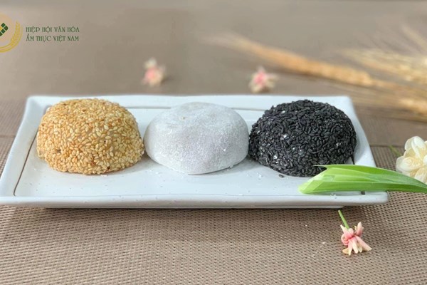 Bánh mochi vừng đen nhân đậu đỏ - Anh 1