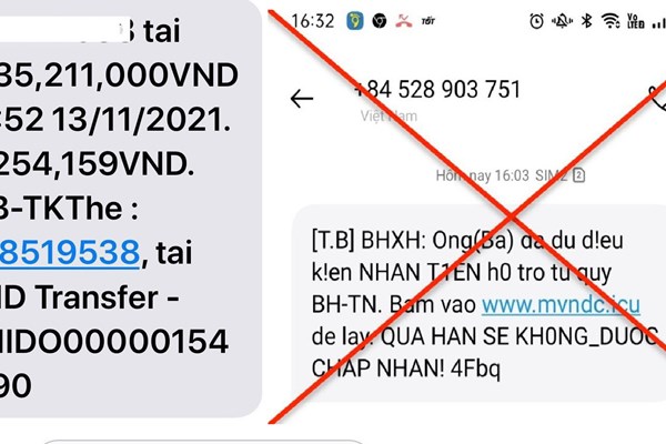 Bảo hiểm xã hội VN lại cảnh báo nhắn tin lừa đảo - Anh 2