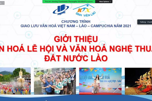 Giao lưu sinh viên Việt Nam - Lào - Campuchia năm 2021 - Anh 1