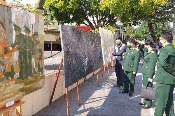 Ấn tượng Trại sáng tác mỹ thuật đề tài Lực lượng vũ trang - Chiến tranh cách mạng - Anh 2