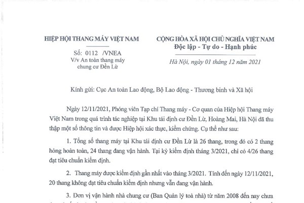 An toàn thang máy chung cư: Người dân không còn đơn độc! - Anh 1