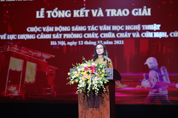 Trao giải sáng tác văn học nghệ thuật về lực lượng Cảnh sát phòng cháy, chữa cháy và cứu nạn, cứu hộ - Anh 4