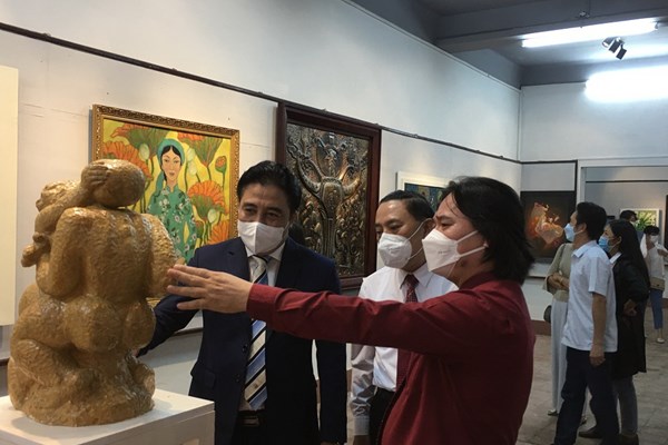 Triển lãm mỹ thuật “Khánh Hòa chào năm mới 2022” - Anh 1