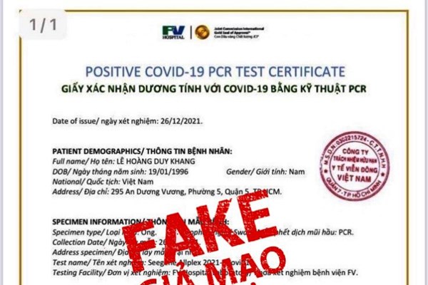 Ca mắc Covid-19 mang biến thể Omiron tại TP.HCM là giả mạo - Anh 1