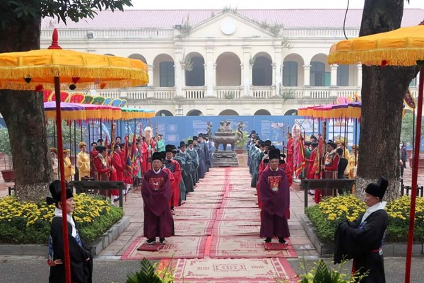 Tiến lịch đón xuân sang tại Hoàng thành Thăng Long - Anh 1