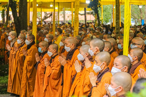 Khóa tu im lặng tâm tang thiền sư Thích Nhất Hạnh - Anh 2