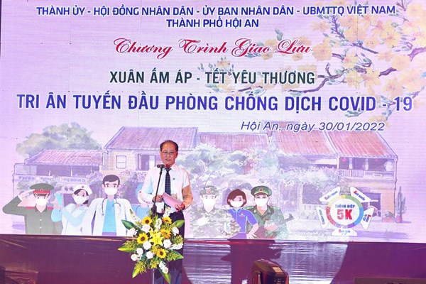 Hội An: Đầu Xuân tri ân, tôn vinh lực lượng tuyến đầu chống dịch - Anh 2