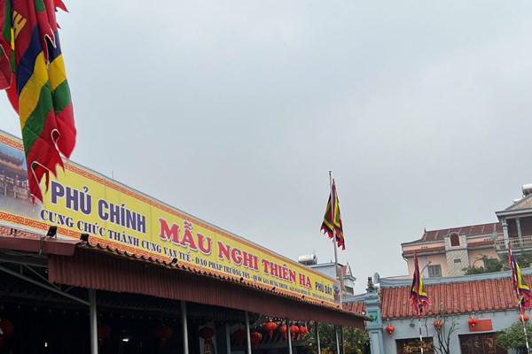 Phủ Tiên Hương đã treo biển “Phủ chính” - Anh 1