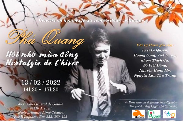 “Nỗi nhớ mùa đông” của nhạc sĩ Phú Quang vang lên ở Paris - Anh 1