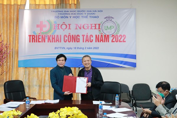 Thành lập bộ môn Y học thể thao thuộc ĐH Y dược - ĐH quốc gia Hà Nội - Anh 1