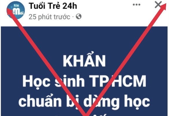 Thông tin học sinh TP.HCM dừng đến trường là giả mạo - Anh 1