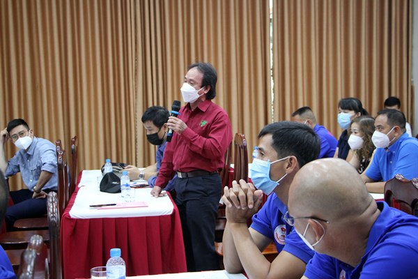 Thứ trưởng Bộ VHTTDL Hoàng Đạo Cương gặp gỡ động viên các đội tuyển tại TP.HCM - Anh 4