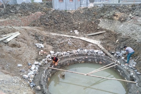 Tu bổ, tôn tạo hạng mục Giếng Ngọc của Dự án di tích đền thờ Lê Văn Hưu (Thanh Hóa): Chủ đầu tư không đọc kỹ văn bản của Bộ VHTTDL - Anh 1