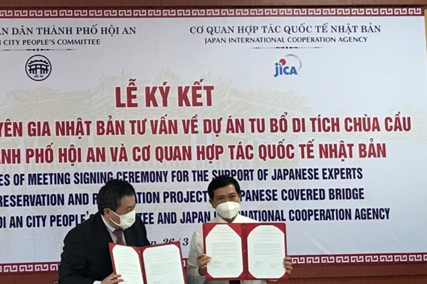 Nhật Bản hỗ trợ chuyên gia tư vấn về dự án tu bổ di tích Chùa Cầu - Hội An - Anh 1
