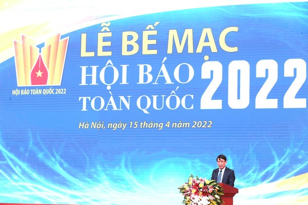 Bế mạc Hội báo Toàn quốc 2022: Cuộc hội tụ văn hoá tinh thần của người làm báo - Anh 1