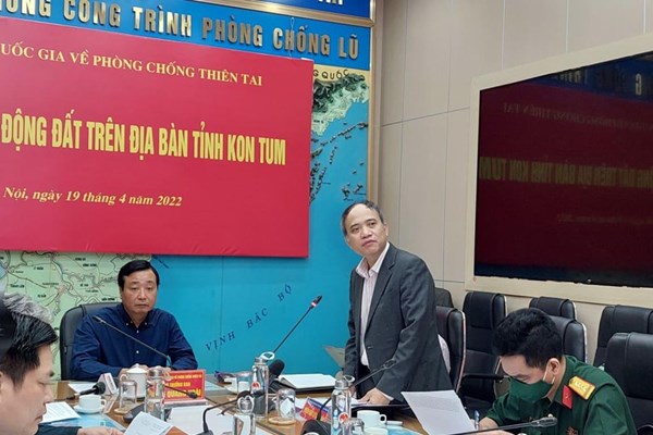 Họp khẩn ứng phó với tình trạng động đất liên tiếp ở Kon Tum - Anh 1