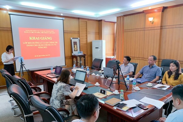 Đảng uỷ Bộ VHTTDL: Khai giảng lớp bồi dưỡng lý luận chính trị cho quần chúng ưu tú - Anh 1