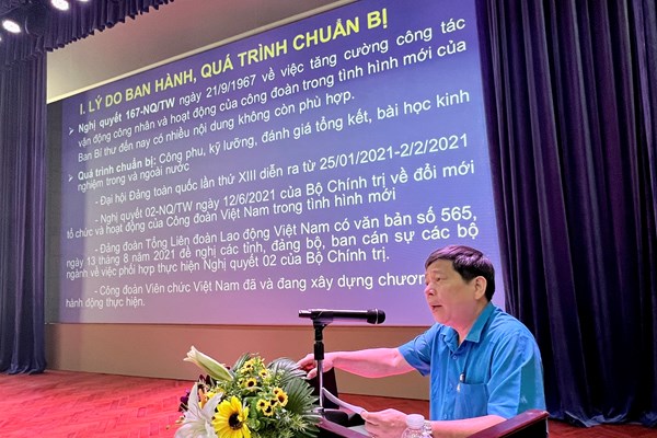 Hội nghị Tập huấn nghiệp vụ công tác Công đoàn Bộ VHTTDL năm 2022 - Anh 3