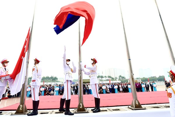 Lễ thượng cờ các Đoàn thể thao dự SEA Games 31 - Anh 4