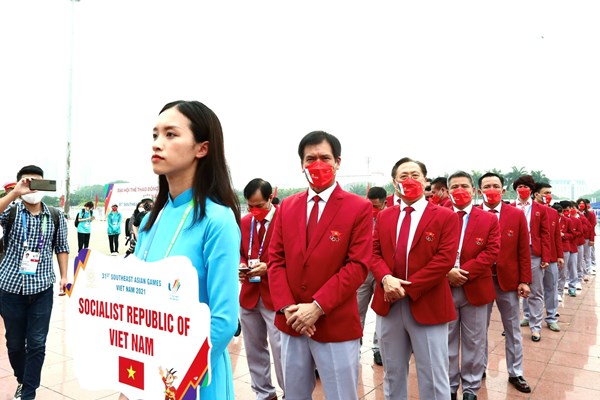 Lễ thượng cờ các Đoàn thể thao dự SEA Games 31 - Anh 7