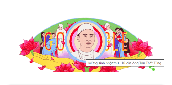 Google Doodle tôn vinh Giáo sư Tôn Thất Tùng - Anh 1