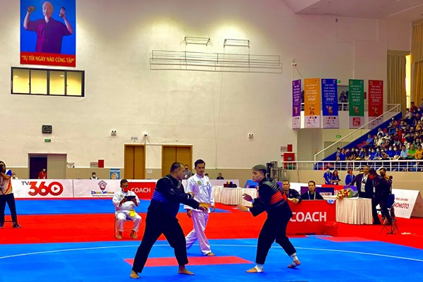 Pencak Silat Việt Nam tiếp tục “gặt” 3 HCV ở nội dung đối kháng nam - Anh 2