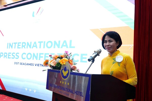 Đông đảo phóng viên dự Hội nghị truyền thông quốc tế SEA Games 31 - Anh 1