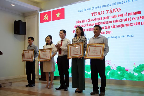 Đảng ủy khối cơ sở Bộ VHTTDL sơ kết 1 năm học tập, làm theo Bác và tập huấn công tác xây dựng Đảng - Anh 2