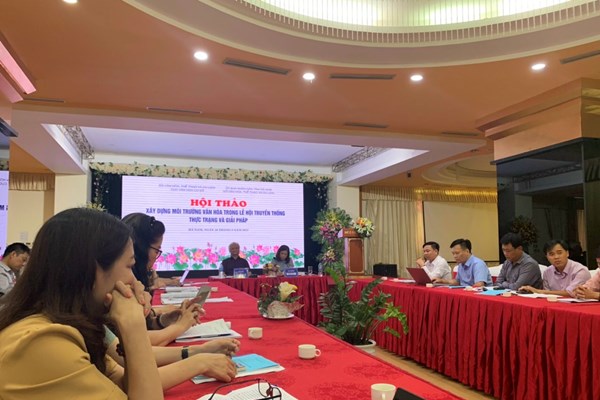 Xây dựng môi trường văn hóa trong lễ hội truyền thống - Anh 1