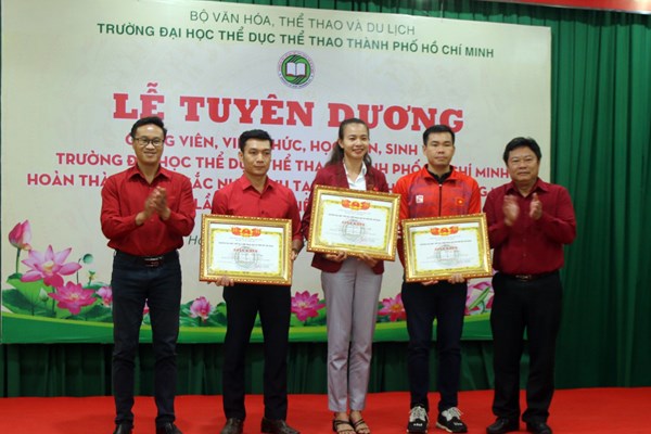 Tuyên dương giảng viên, viên chức, HVSV hoàn thành xuất sắc nhiệm vụ tại SEA Games 31 - Anh 2