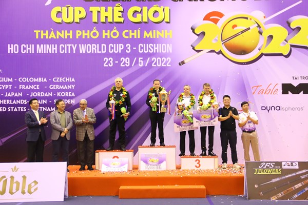 Cơ thủ người Bỉ vô địch World Cup Billiard Carom 3 băng TP.HCM 2022 - Anh 3