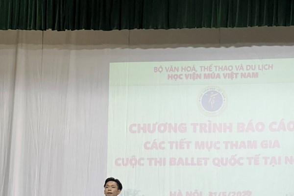 Học viện Múa Việt Nam báo cáo chương trình tham gia Cuộc thi Ballet quốc tế tại Nga - Anh 2