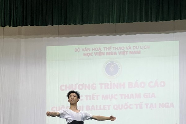 Học viện Múa Việt Nam báo cáo chương trình tham gia Cuộc thi Ballet quốc tế tại Nga - Anh 3