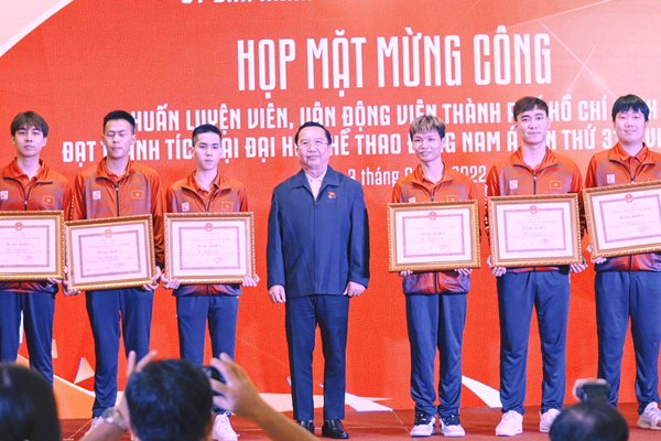 TP.HCM khen thưởng VĐV, HLV đạt thành tích cao tại SEA Games 31 - Anh 3